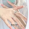 Butterfly Simple Diamond Zir*****Pening Niche Design Sense Light Luxury High Sense Ring Female Tide