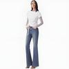 Levis SS25 Commuting Minimalist Solid Color Short Sleeve Regular T-Shirt Women Tops White 002YT-0000
