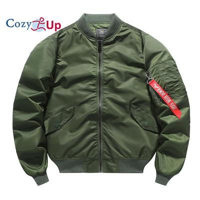 Cozy Up Leichte Bomberjacke für Herren, Windbreaker, schmale Passform, Aktivmantel, Oberbekleidung