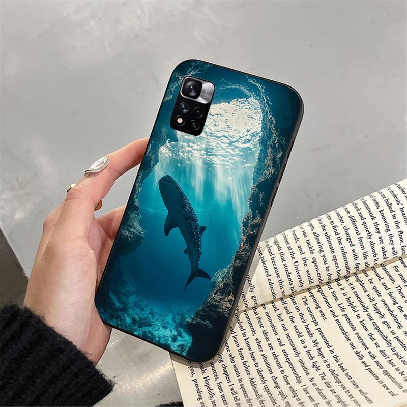 Phone Case For Xiaomi Poco C71 15T 14T Pro Redmi note 15 14 14 13 Pro Redmi A5 15C 13C Whale Shark