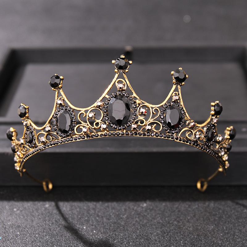 Accessori per Capelli da Sposa Barocco Strass Cristallo Corona Tiara Corona da Sposa Copricapo Corona da Festa Gioielli per Capelli da Sposa Tiare