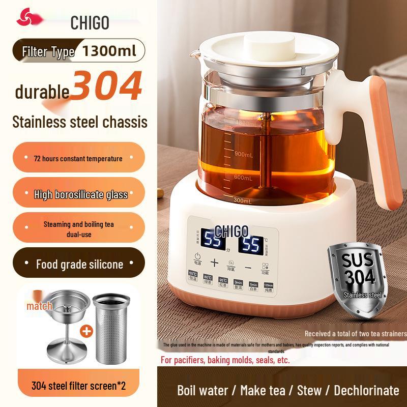 Zhigao Smart Temperature-Controlled Tea Maker & Electric Kettle for Home and Office