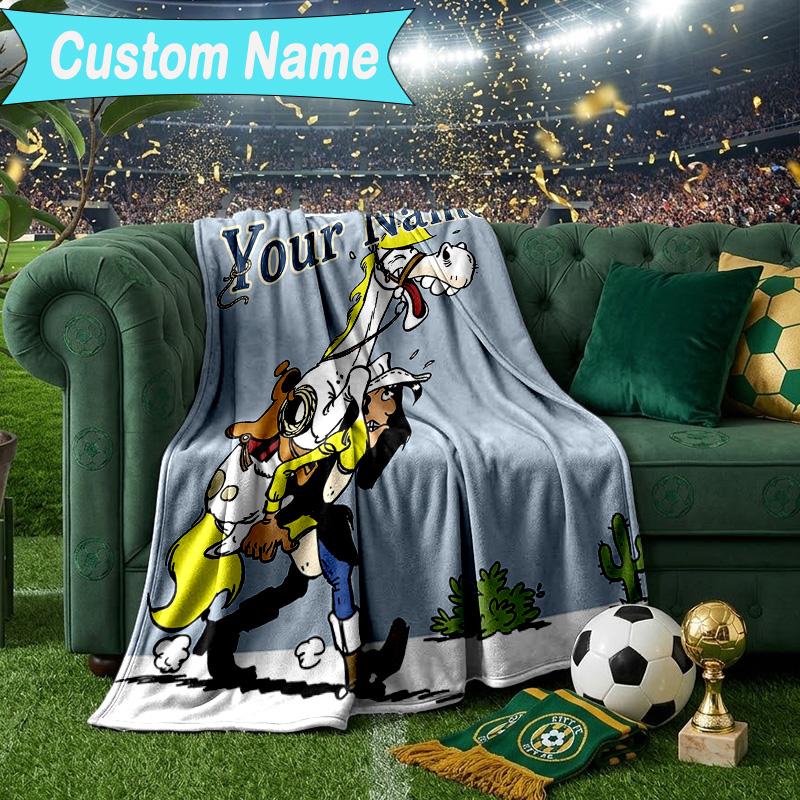 Custom Name Blanket Luke Wild West Blanket Bedding Blanket for Travel, Camping, Living Rooms, Offices, Sofas, Fan Christmas gift