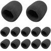 Rubonarie Microphone Sponge Windscreen for Karaoke Dynamic Microphones, Set of 12 (Black)