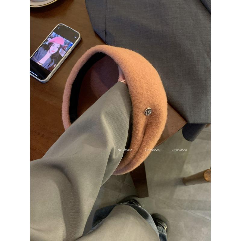 יפני תלת ממדי הכל מתאים סתיו וחורף כובע ברט צורת פנים קטנות קז'ואל רב תכליתי טמפרמנט פשוט רטרו כובע צייר טרנד