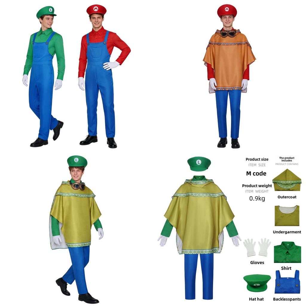 Super Mario Galaxy Cosplay Costume With Capes For Stage And Performance Enthusiasts