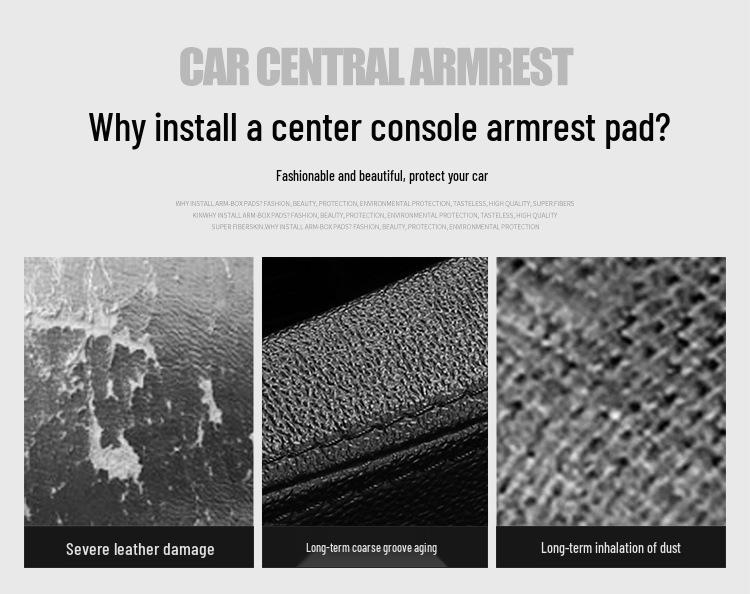 Universal Memory Foam Car Armrest Pad - Protective Central Console Cover