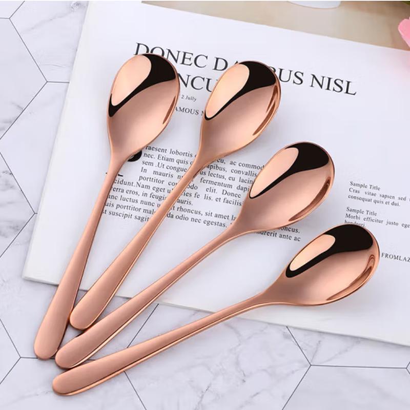 SIFAR Edelstahl Roségold Kaffeelöffel Set