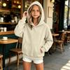 Sweat à capuche ample de couleur pour enfants, à enfiler, pour un usage quotidien