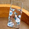 Cartoon Flowers Pattern Case For iPhone 17 Pro Max iPhone 16 15 14 13 Pro Max 11 17e 16e Plating Lens Frame Clear Soft Silicone Back Cover