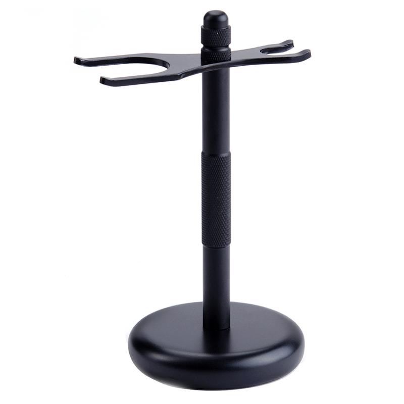 Men Razor Holder Alloy Shaving Brush Stand High Quality Men's Safety Manual Razor Rack (Not Including Shaving Razor & Brush)