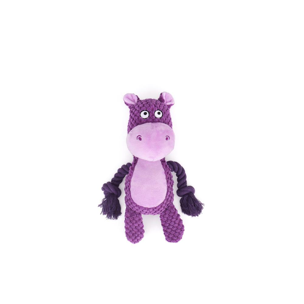 Cute Animal Rope Dog Toy Cute Plush Puppy Chew Pet Squeak Knot Toy Cartoon Rabbit Monkey