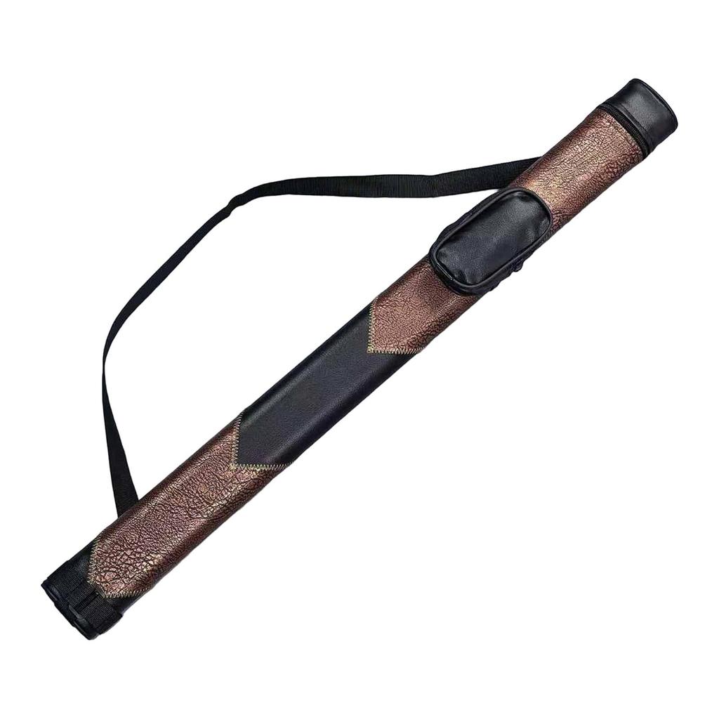 Pool Cue Case Adjustable Shoulder Strap Portable Container Carrying Bag Billiard Cue Sticks Case for Women Men 1/2 Snooker Club