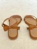 Hyoave Olivia Ribbon Sandals - Camel Brown