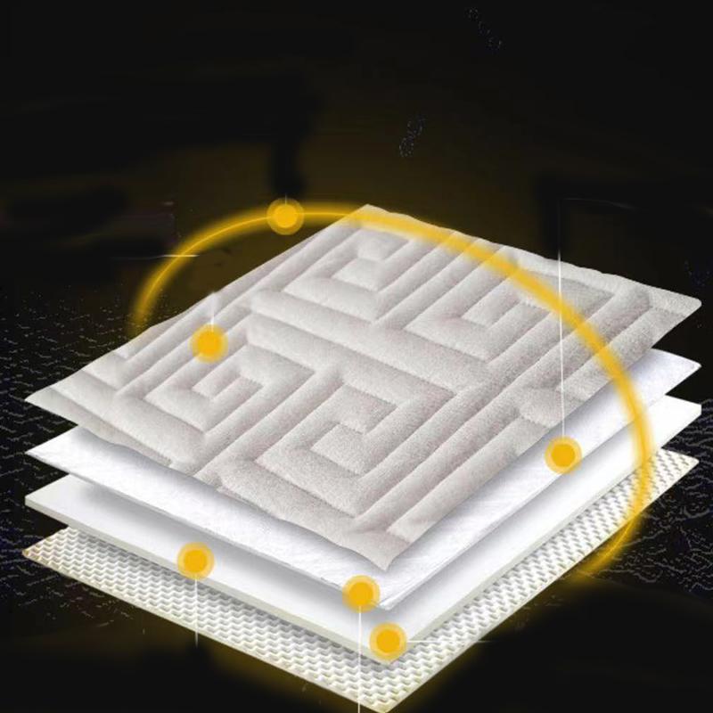 Quilted Mattress Cover Embossed Bed Sheet Mattress Protector Home Textile Solid Color Bed Cover Mattress Cover Thick Soft Cushion Bedding NoPillowcase