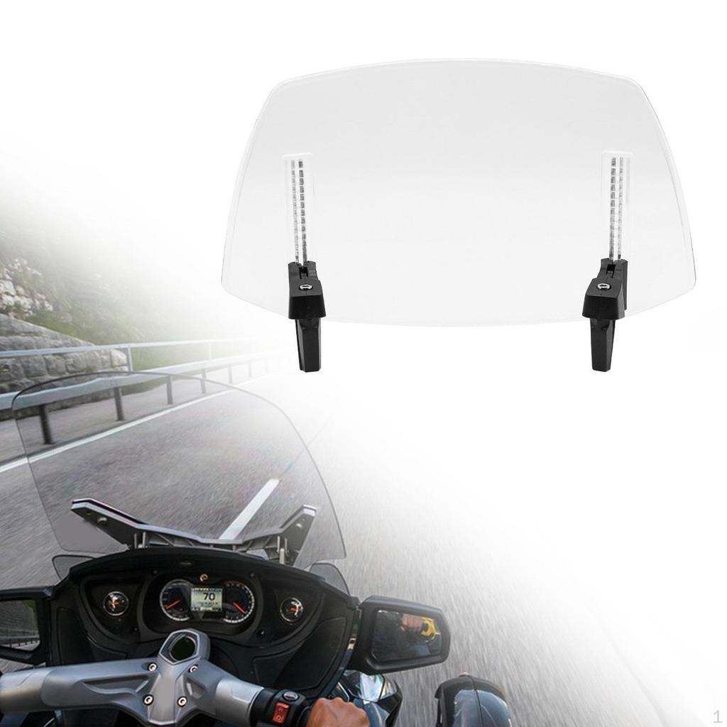 Motorcycle Wind Deflector Adjustable Riding Parts Windscreen Easy Installation Durable