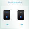 Blue LED Push Switch Button With Wire For Suzuki Jimny TOYOTA Landcruiser Fog Light DRL Light Bar AIR Comp Diff Lock Radar Seat