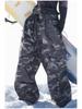 Calças de Esqui Camufladas Unissex: Equipamento de Snowboard à Prova de Vento, Impermeável, Espesso, Forrado com Fleece, Estilo Americano.