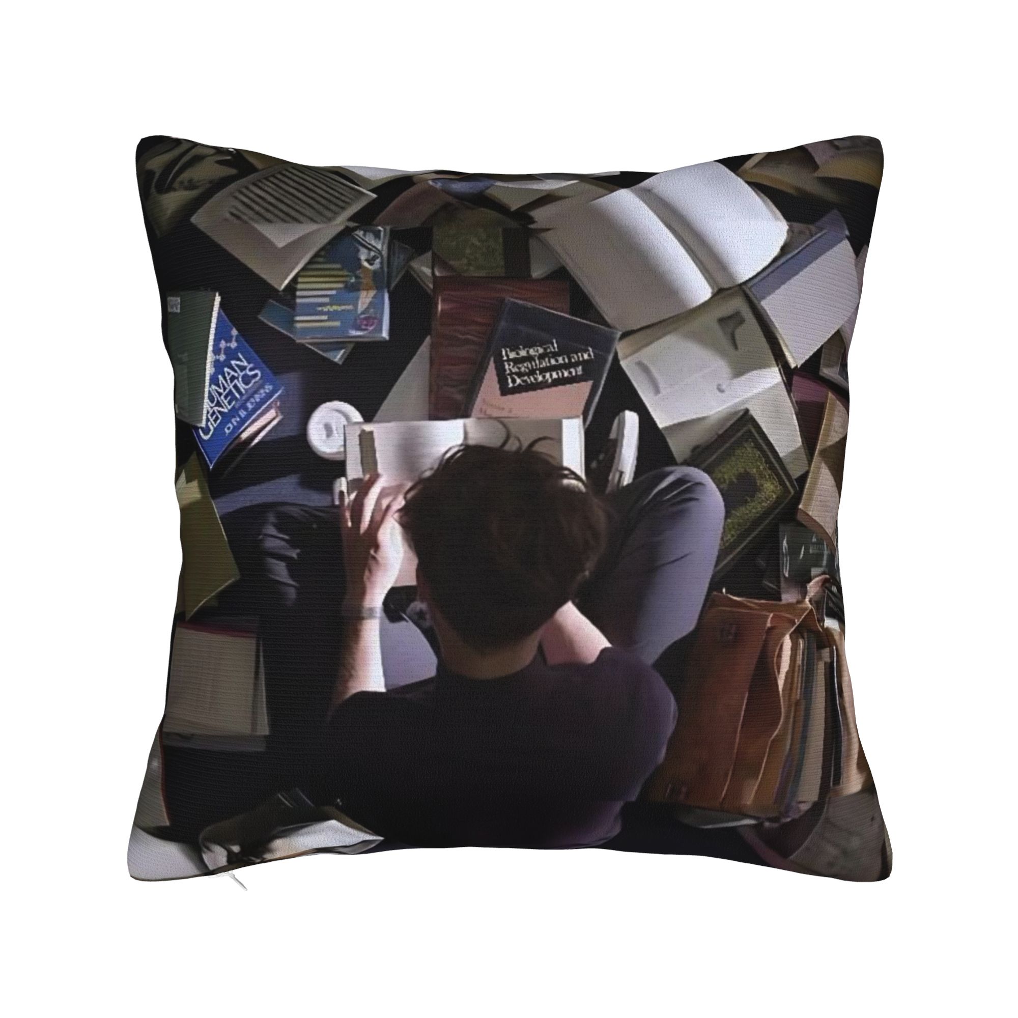 Criminal Minds Spencer Reid  Pillow Case  Comfy Pillow Cover Vintage Pillowcases For Couch Sofa Bedroom 12x12Inch