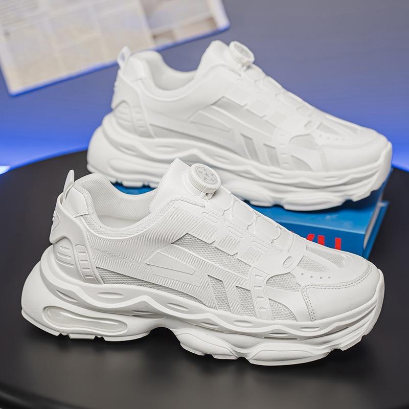 Spring Men's Shoes New Breathable Little White Shoes Men's Trendy Versatile Platform Sports Shoes Casual Dad Shoes