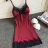 Satin Sleepwear Women Ladies Nightwear Nightdress Sexy Lingerie