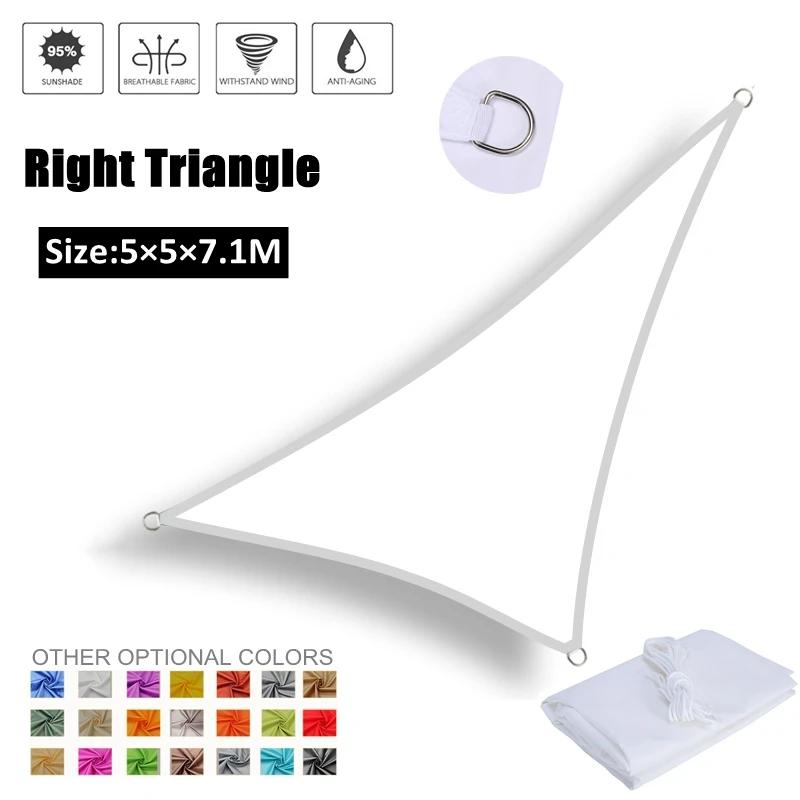 White Waterproof SunShade Sail Garden Sun Shelter Patio Pool Canopy Outdoor Camping Awning Boat Shading Cloth Polyester