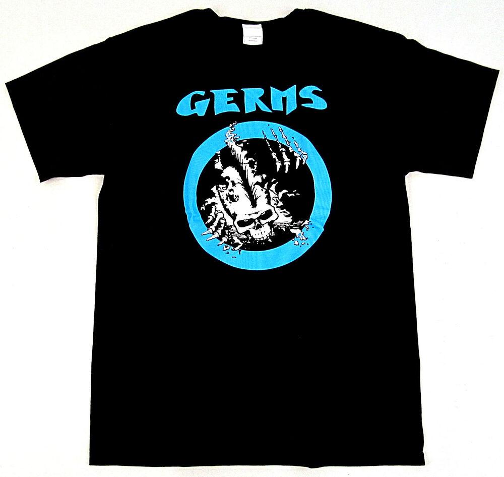 

Черная футболка унисекс The Germs Punk Rock Skeleton Tee