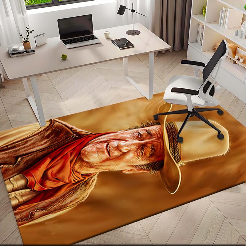 1pc John Wayne's Art Painting Carpet Rug for Living Room Bedroom Home Sofa Decoration,Kids Play Non-slip Floor Mat