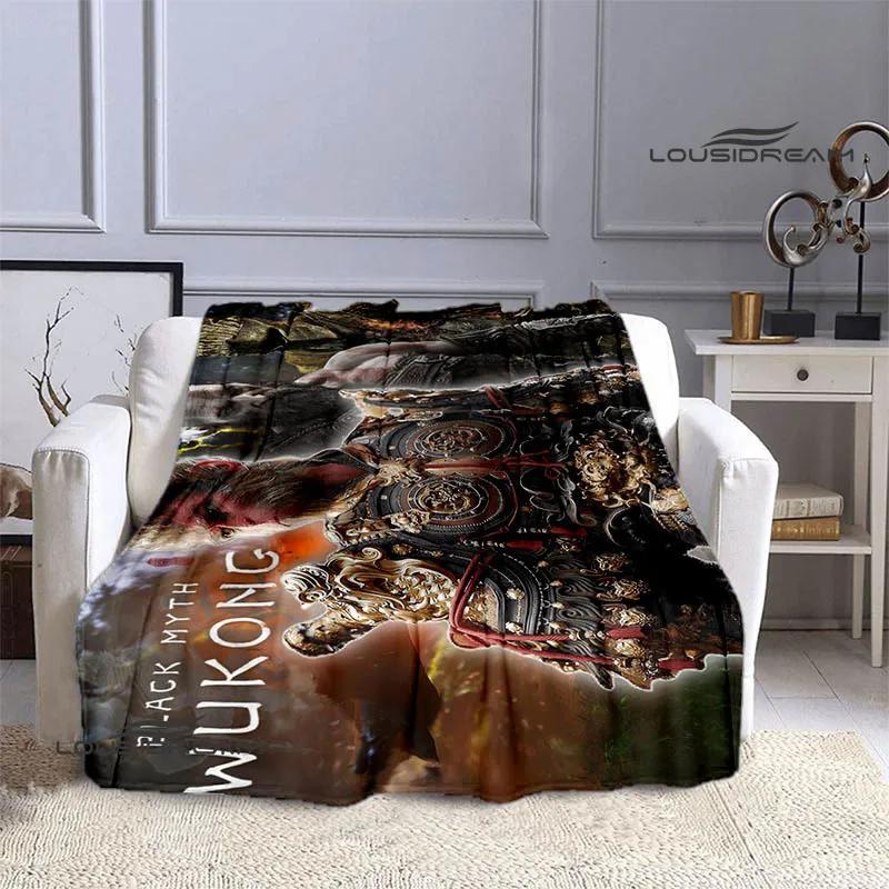 3D game Black Myth: WuKong Printed blankets Warm Flannel blankets Soft and comfortable blanket bed linings Birthday Gift