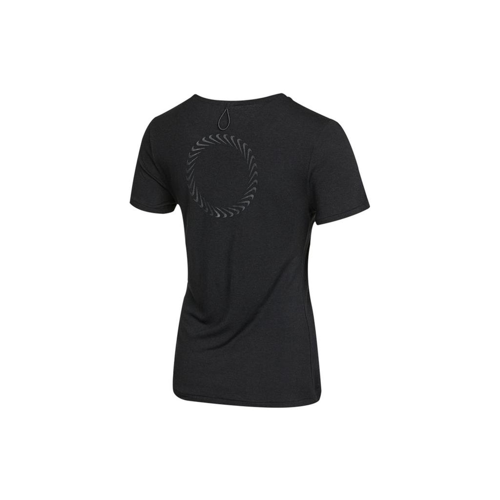Nike Logo Training Sport Round Neck Short Sleeve T-Shirt Women Tops Black DJ8519-010