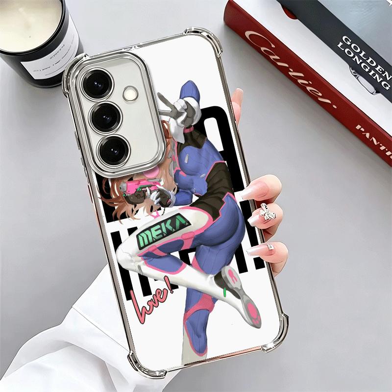 

O-Overwatchs D-DVA Soft Phone Case For Samsung A17 A27 A07 A37 A57 A16 A56 A15 A55 A14 A54 A13 A53 A26 A36 A25 A35 A24 A34 A23 A Samsung A27