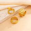 European Trendy Irregular Pleated Open Ring - Women's Light Luxury Jewelry