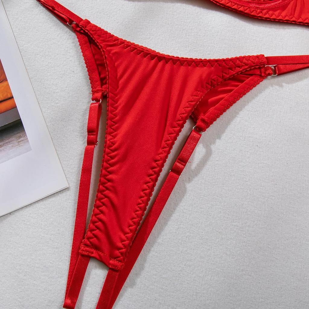 Sexy Quasten Versuchung Dessous: Hohles, freizügiges Brust- und offenes Schrittdesign