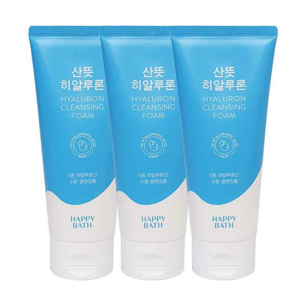 HAPPY BATH Refreshing Hyaluronic Cleansing Foam 200g x3