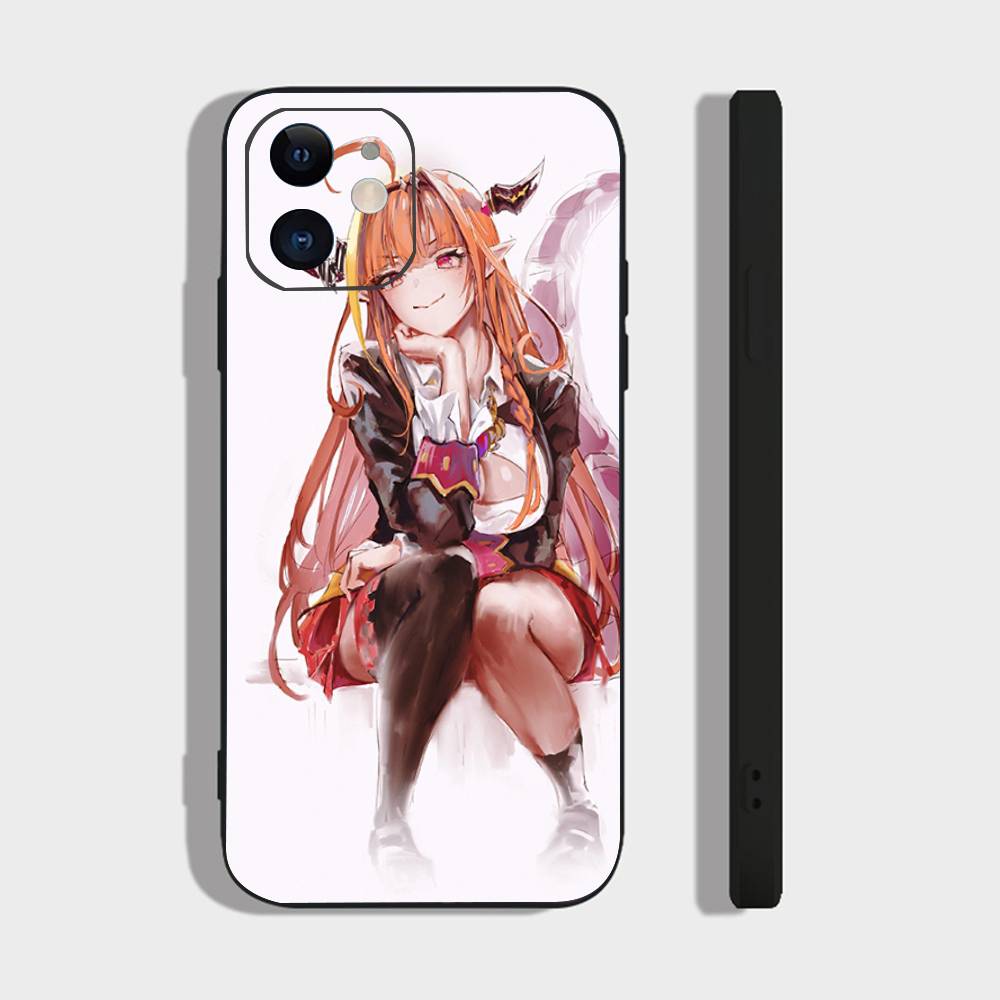 Kiryu Coco Anime H-hololive Phone Case For IPhone 17 Air 16 15 14 13 Pro Max 11 12 Black Silicone Cover
