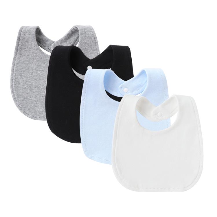 Newborn Baby Bibs Pure Cotton Double Layer Drool Bibs High Absorbency Burp Cloths For Infants Toddlers Soft Skin Friendly