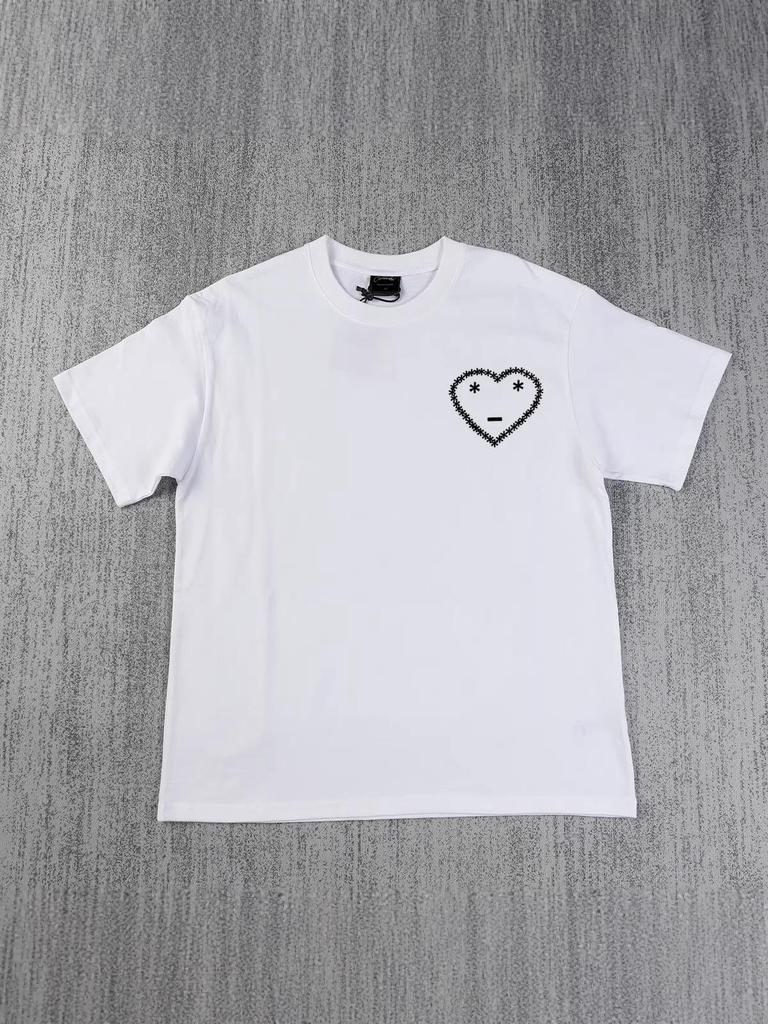 2025 Heart Print Sports Set: Fleece Hoodie & Sweatpants - Trendy Winter Hip Hop Style