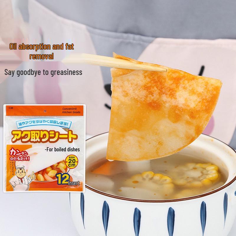 Oil-Absorbing Paper for Kitchens - Removes Scum & Floating Oil