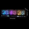Imitate Full Color RGB Glow Tube Clock LED Music Spectrum DIY Kits Decoration Gift Night Light Atmosphere Light