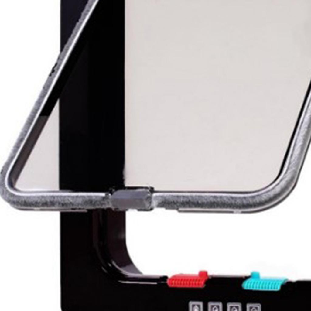 Cat Door Wearproof Automatic Window Closure Function Cat Interior Exterior Door for Pet Cat Dog Black L