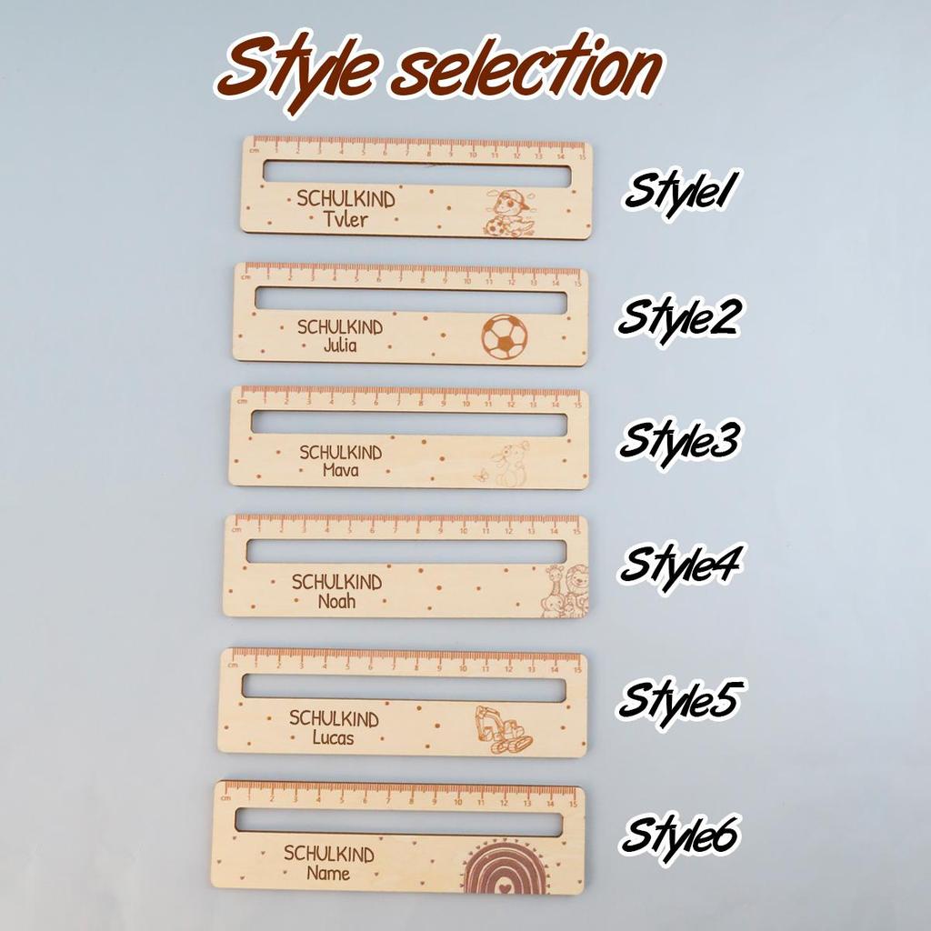 Custom Cartoon Ruler With Name, Personalized Reading Aid Ruler For Daily Learning And Desk Decor,