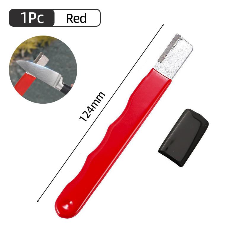 

Точилка для ножей, мини-портативный ручной металлический точильный камень для ножей, садовый домашний кухонный уличный инструмент, точилка