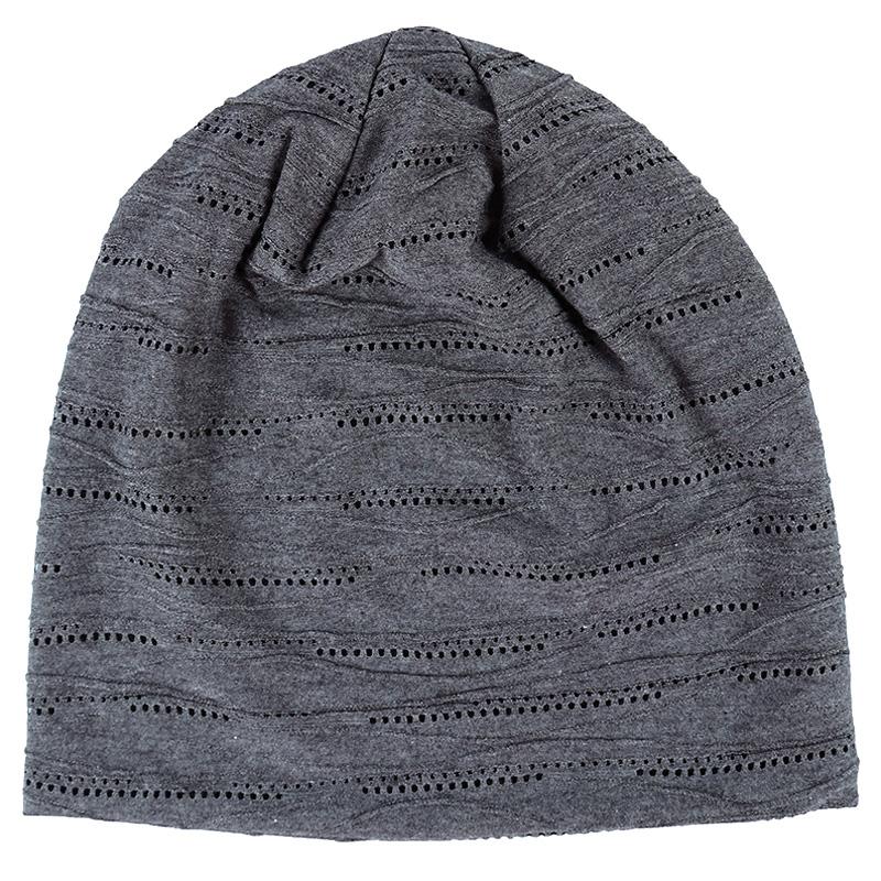 1Pc Thin Elastic Slouchy Lightweight Headscarf Cap Breathable Unisex Casual Beanie Trendy Solid Color