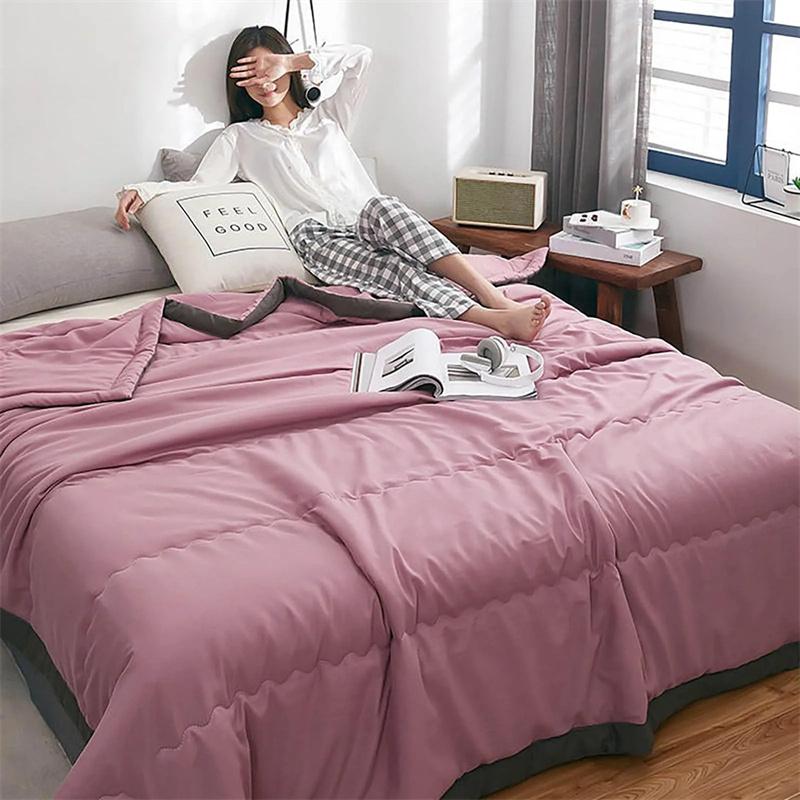 Doppelseitige Kühlende Decke Atmungsaktive Klimadecke für Kind Erwachsene Leichtgewichtige Ganzjahres-Bettdecke Nachtschweiß-Linderung