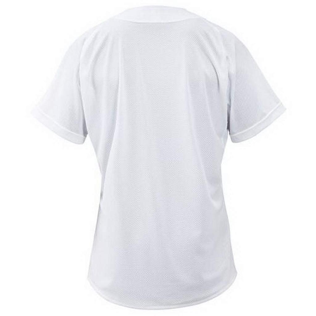 MIZUNO Practice Open Size White Baseball/Softball Shirt, Type, 12JC8F68, M,