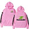 New Racing Suit, High-quality Kawasaki Logo Hooded Pullover, Fashionable Motorcyclele Uniform Rider Exquisite Stree