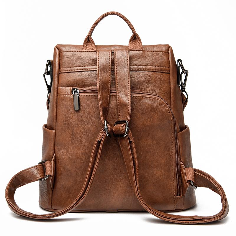 Mochila de Hombro Vintage Grande para Mujer
