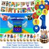 Steal N Catch The Brainrot Birthday Party Decorations Number Balloon Cake Topper Popular Game Background Party Supplies Kid Gift