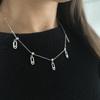 Silver Necklace with Cubic Zirconia, Item Weight 5.22 G (2207900)
