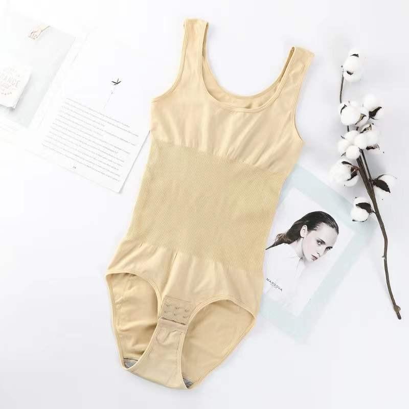 Women's Plus Size One-piece Body Shaper Butt Lifting and Shaping Pants with Buttoned Waist and Body Trousers